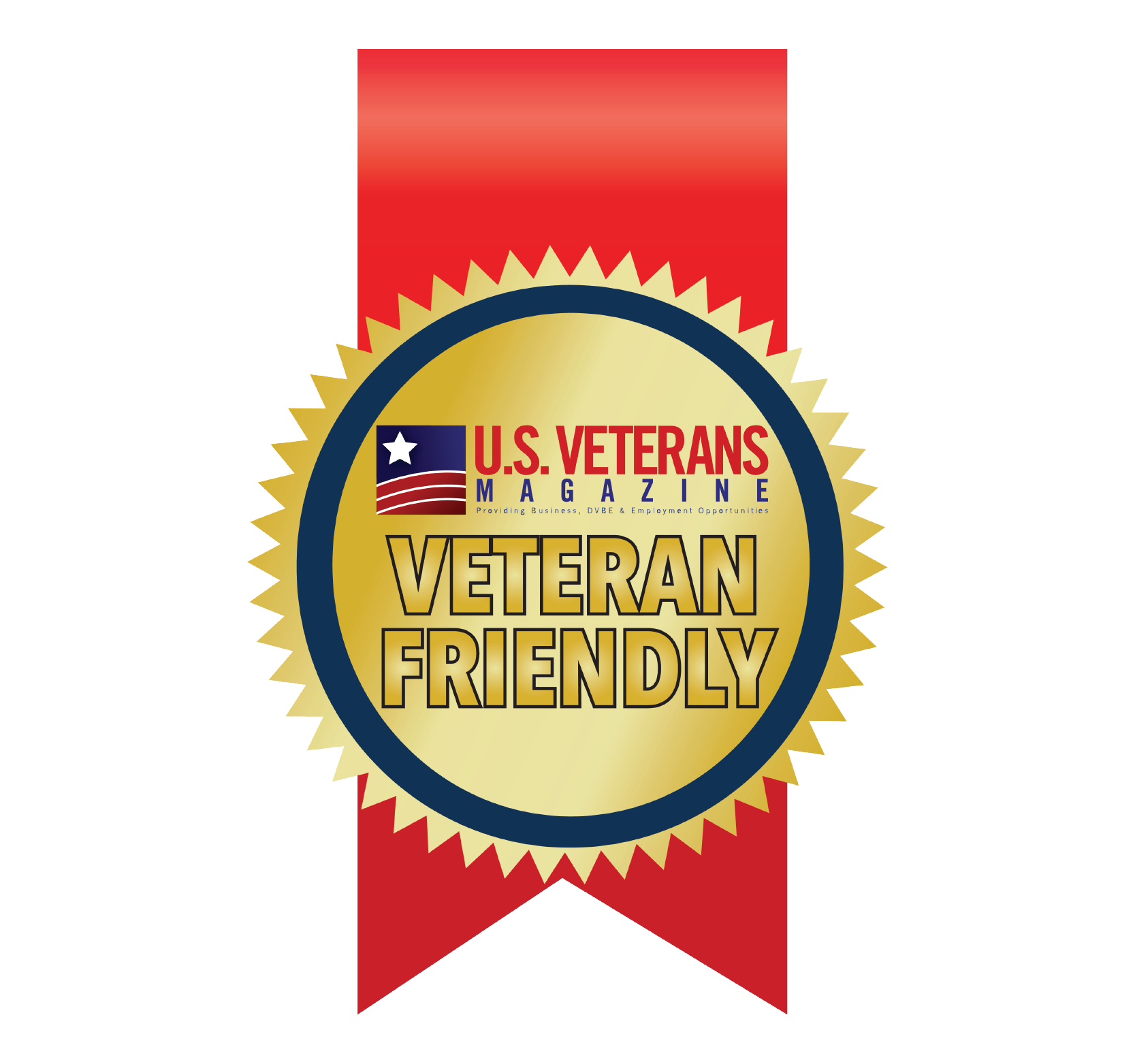 U.S. Veterans Magazine award logo for Veteran Friendly