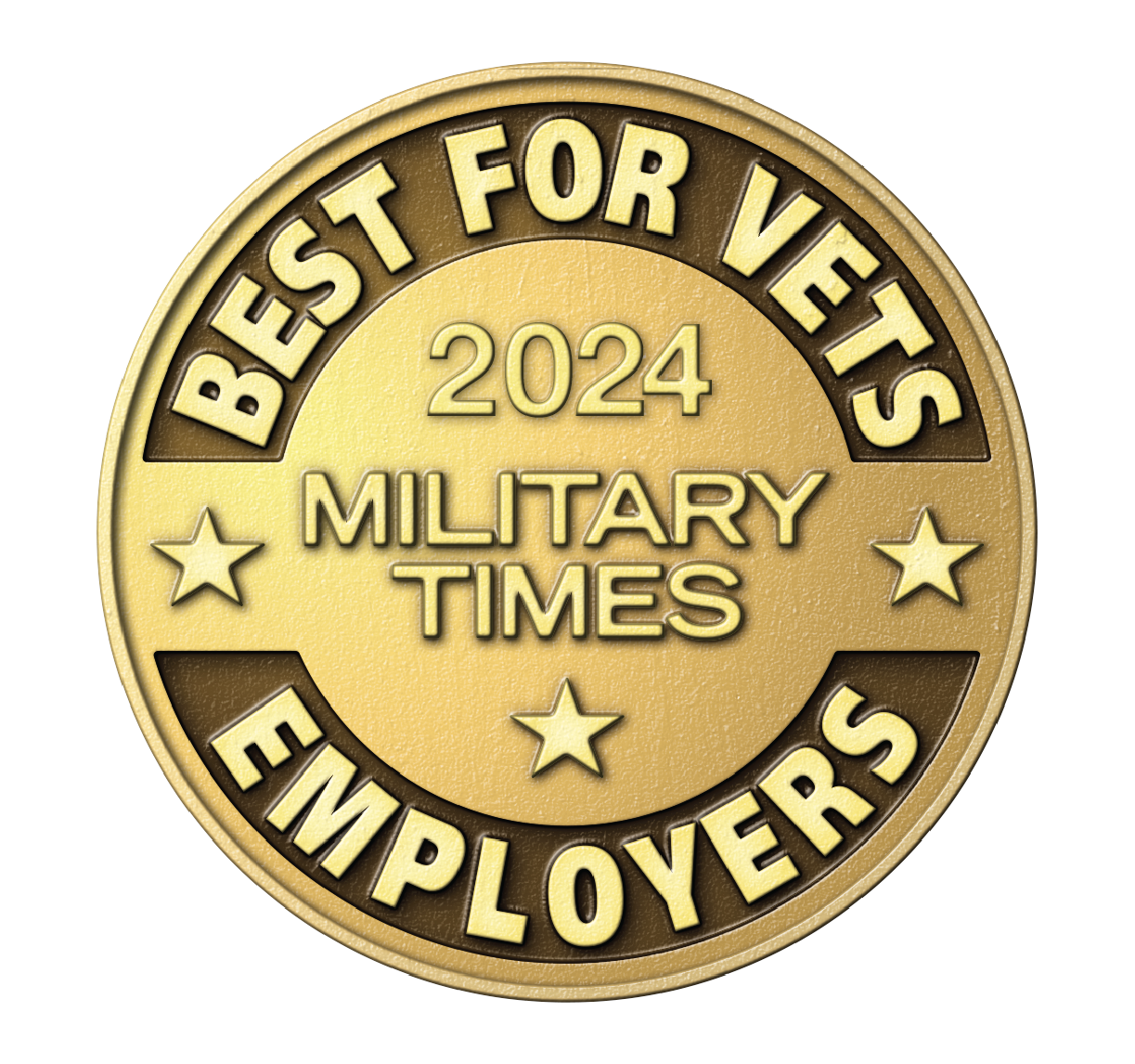 Gold 2024 Best for Vets Employers award logo