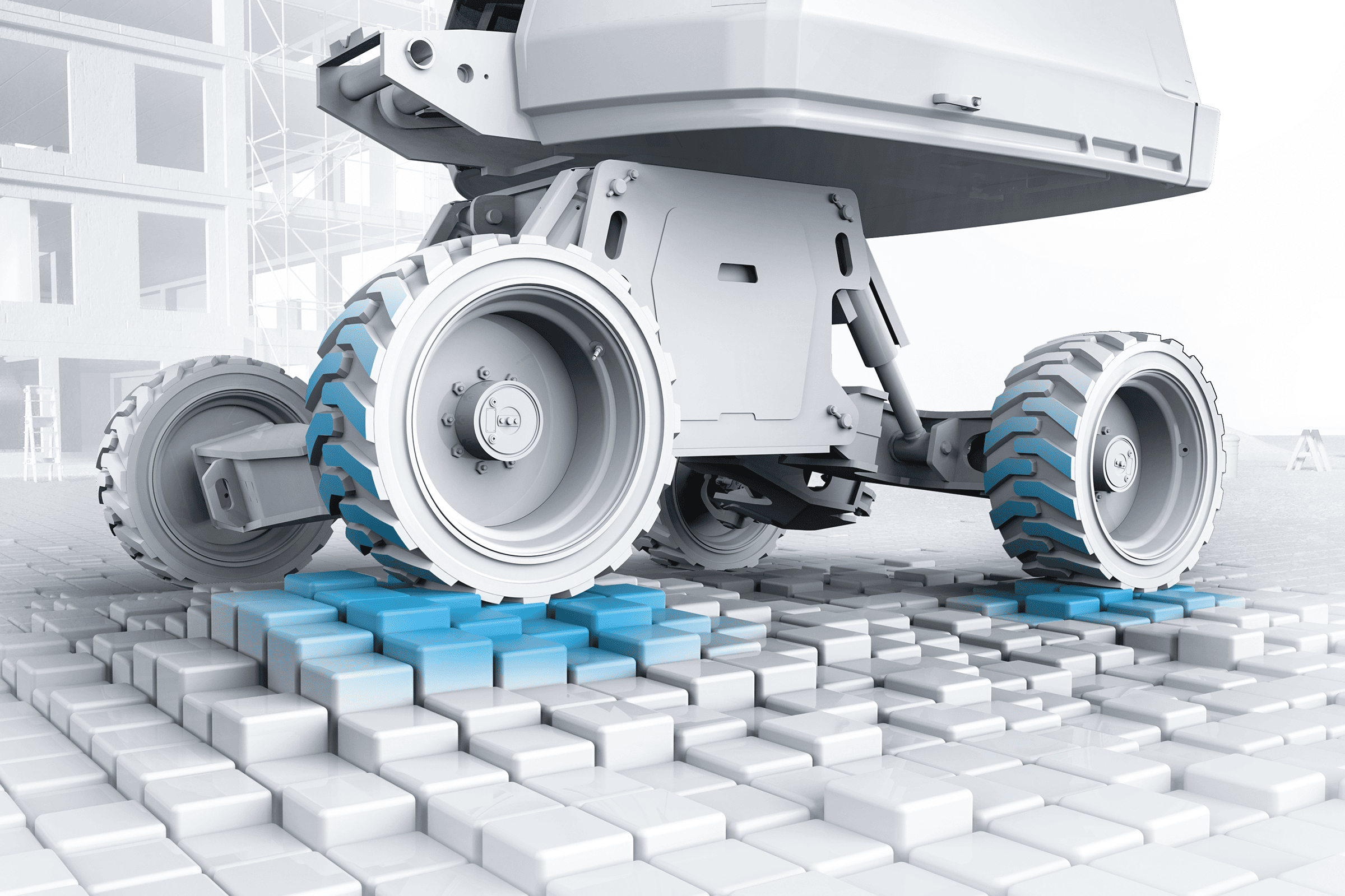 Light-toned graphic of an industrial design rendering exemplifying mobility