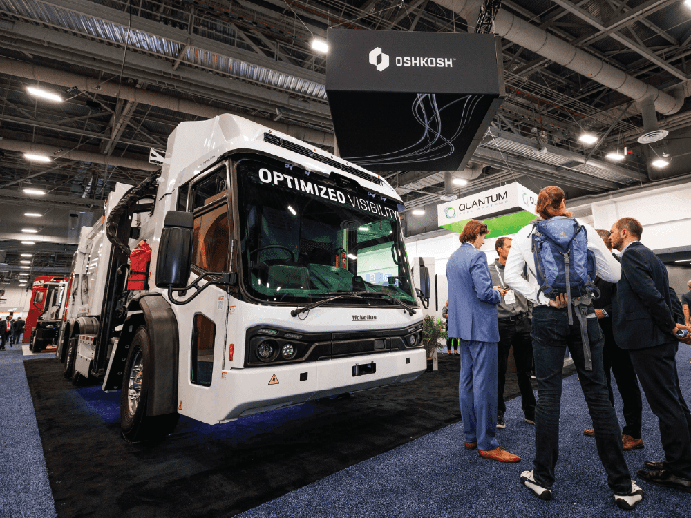 Oshkosh Corporation booth at 2024 ACT Expo