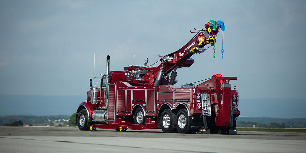 Red JerrDan rotator